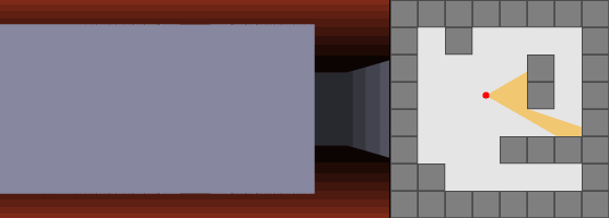 Simple raycasting with fisheye correction